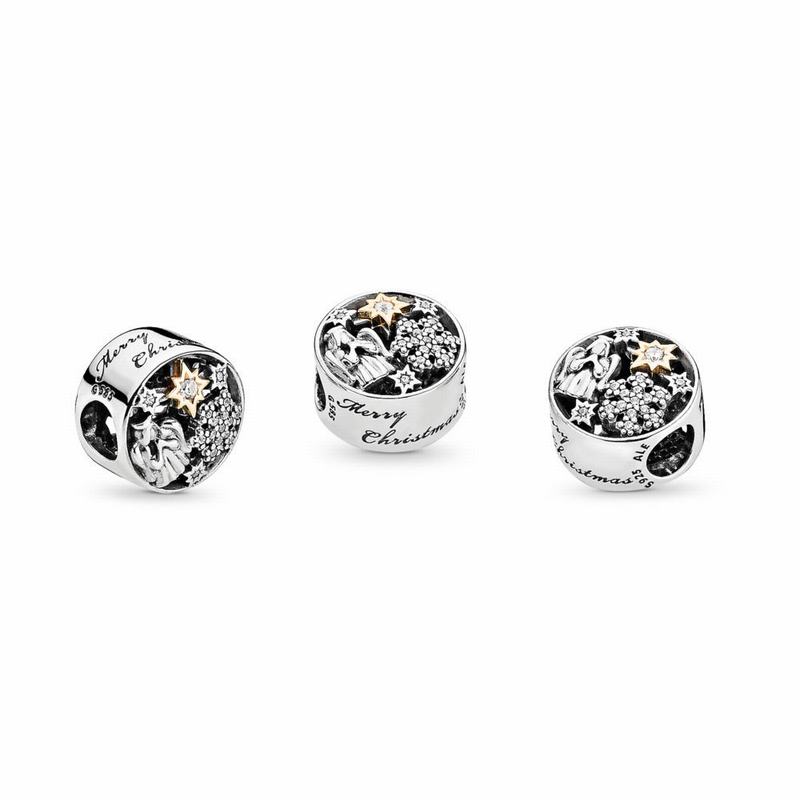 Pandora Celestial Wonders Charm - Two Tone/Cubic Zirconia - Canada | DU9990OI